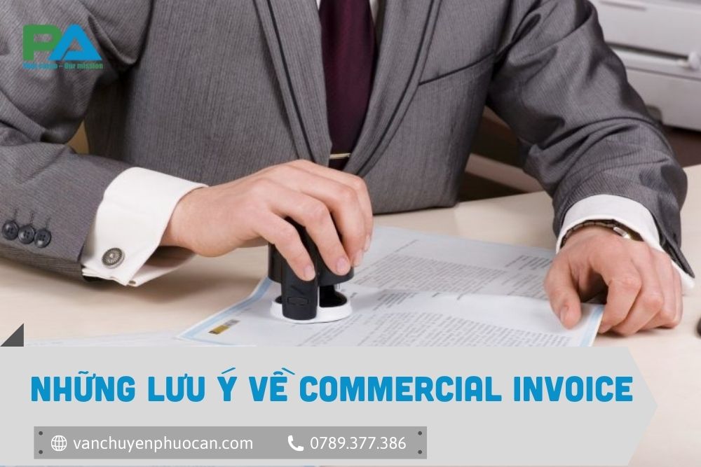 Những lưu ý về commercial Invoice